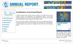 Photon Science Annual Report Online