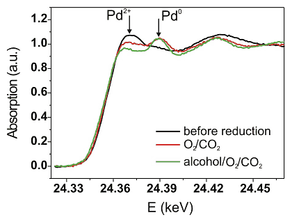 Figure 3: Pd K-edge XANES spectra