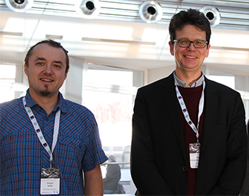DPS-UC members Gregor Witte and Peter Müller-Buschbaum (Photo: DESY).