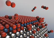 oxide sandwich forms on the surface of the metallic nanoparticles