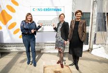 Katharina Fegebank, Science Senator of the City of Hamburg, Karin Prien, Minister of Science in Schleswig-Holstein, and Federal Research Minister Bettina Stark-Watzinger