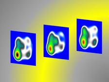 Snapshots of molecular orbitals contain high-precision details about photoinduced electronic and nuclear transformations on sub-picosecond time scales. (Credit: Universität Hamburg, Marvin Reuner und Daria Gorelova)