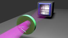 A lens consisting of precisely arranged concentric layers to image two semiconductor nanowires