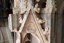 Intense weathering at St. Stephen's cathedral in Vienna.