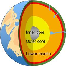 Enclosed in minerals, water is transported deep into Earth's lower mantle.