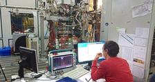 Measurement campaign with the PolarX-EBIT at beamline P04 at PETRA III