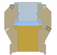 Schematic of the pole height and tilt adjustment