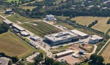 The campus of the European XFEL facility in Schenefeld near Hamburg in 2021 