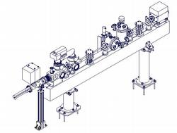 Drawing of the compression stroke F1 in the tunnel