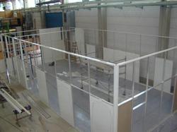 Installation of the clean room in hall 55