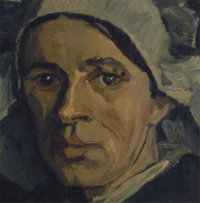 Detail from Vincent van Gogh, head of a woman