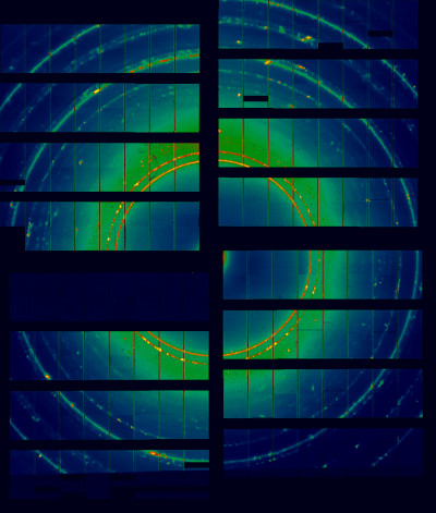 Image of a diffraction pattern